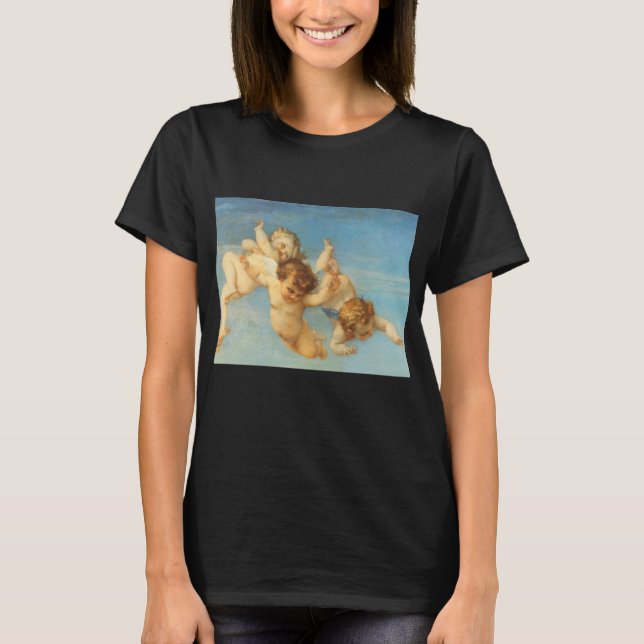 Birth of Venus, Angels detail by Alexandre Cabanel T-Shirt (Front)
