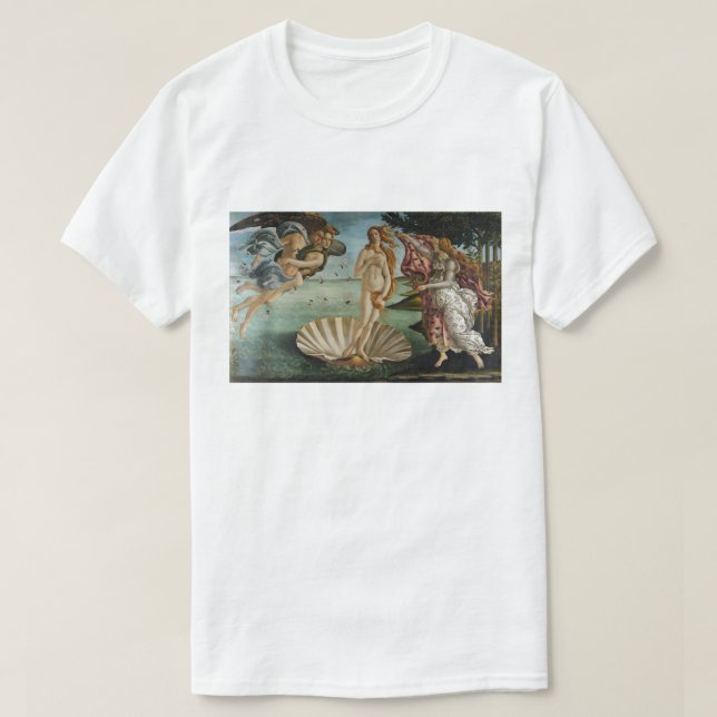 Birth of Venus by Sandro Botticelli T-Shirt (Design Front)