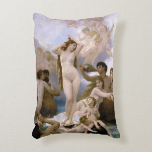 Birth of Venus by William-Adolphe Bouguereau Accent Pillow