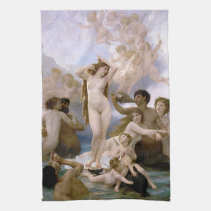 Birth of Venus by William-Adolphe Bouguereau Kitchen Towel