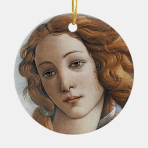 Birth of Venus close up head Ceramic Ornament
