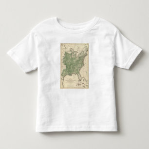 Birth Rate US, Statistical US Lithograph Toddler T-shirt