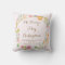 Birth Stats Baby Girl  Throw Pillow
