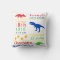 Birth Stats Dinosaur Nursery Pillow