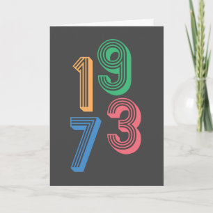 Birth year - 1973 - 50th Birthday Note Card
