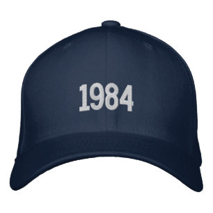Birth Year Dad Embroidered Hat, Flexfit Blue Cap