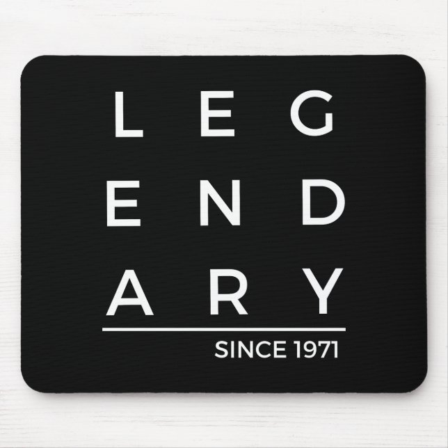 Birth Year Legendary Since 1971 Mouse Pad (Front)