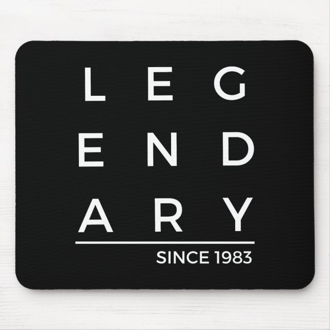 Birth Year Legendary Since 1983 Mouse Pad (Front)