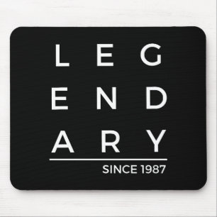Birth Year Legendary Since 1987 Mouse Pad