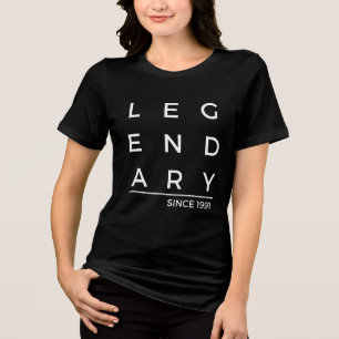 Birth Year Legendary Since 1991 Tri-Blend Shirt