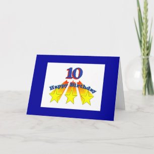 Birthday 10-year-old Christian Card