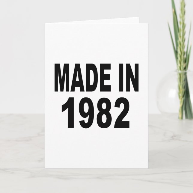 Birthday 1982 card (Front)