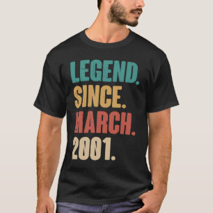Birthday 22nd Decoration March 22 Years Old Vintag T-Shirt