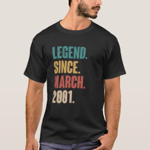 Birthday 22nd Decoration March 22 Years Old Vintag T-Shirt