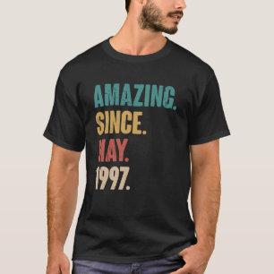 Birthday 26th Decoration Amazing Since May 1997 T-Shirt