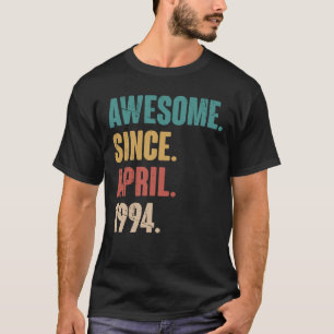 Birthday 29th Decoration April 29 Years Old Vintag T-Shirt