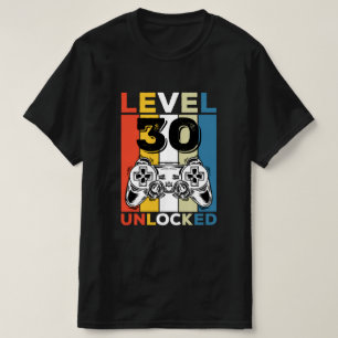 Birthday 30th Level Unlocked 30 Gaming Vintage T-Shirt
