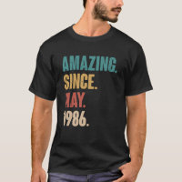 Birthday 37th Decoration Amazing Since May 1986