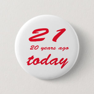 birthday 41 2 inch round button
