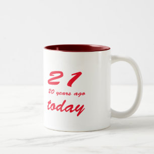 birthday 41 Two-Tone coffee mug