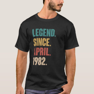 Birthday 41st Decoration April 41 Years Old Vintag T-Shirt