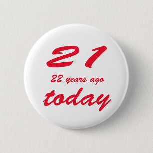 birthday 43 2 inch round button