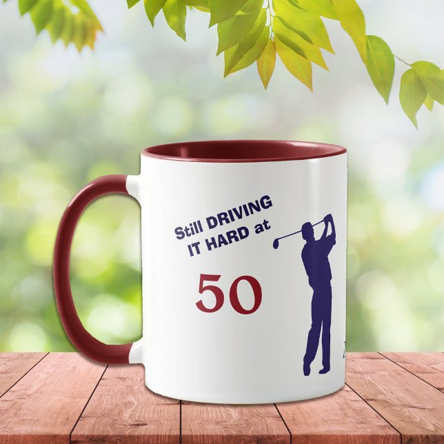 Birthday 50 Golfer Mug (Creator Uploaded)