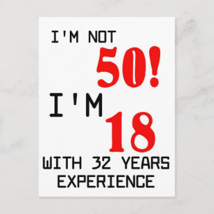 Birthday 50th postcard