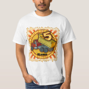 Birthday 5 Dump Truck T-Shirt