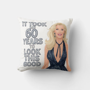 Birthday 60th mum throw pillow