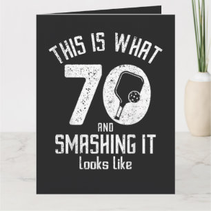 Birthday 70 Years Old Love Pickleball Card