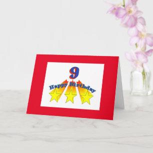 Birthday 9-year-old Christian Card