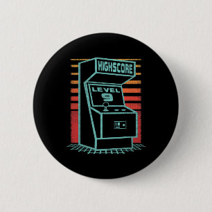 Birthday 9 Year Old Retro Gamer Level Up Unlocked 2 Inch Round Button