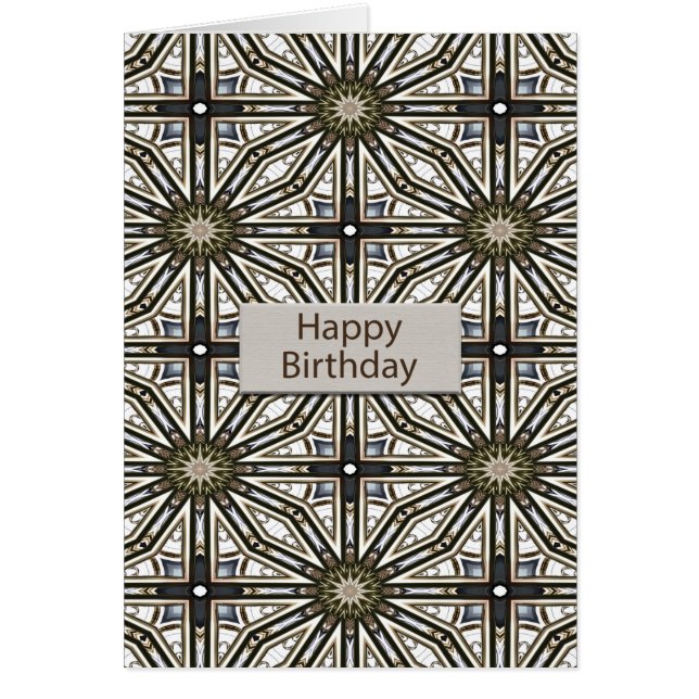 Birthday Abstract Mandala Design (Front)