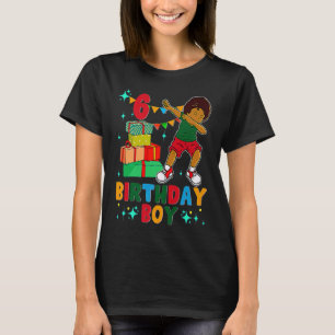 Birthday African American Boy 6th Birthday Young B T-Shirt