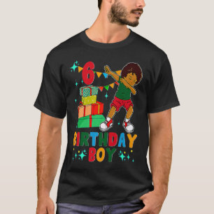 Birthday African American Boy 6th Birthday Young B T-Shirt