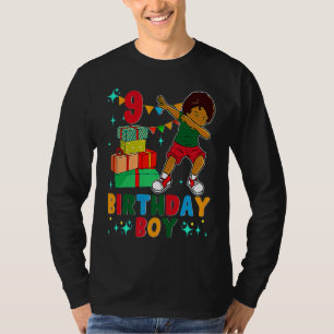 Birthday African American Boy 9th Birthday Young B T-Shirt