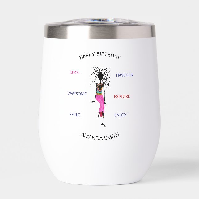 Birthday, African Woman Warrior Dance (Front)