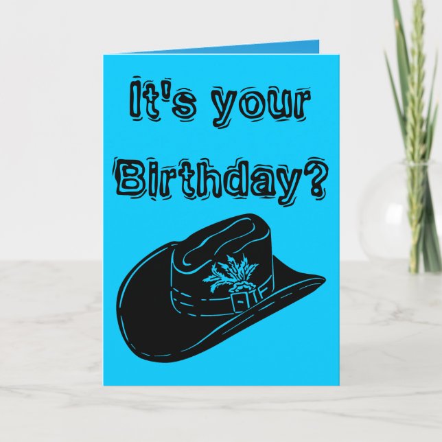 Birthday Again Hillbilly Card (Front)