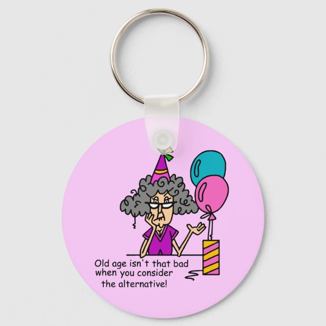 Birthday Alternative Humour Keychain (Front)