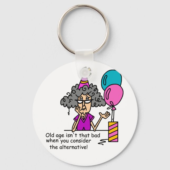 Birthday Alternative Humour Keychain (Front)