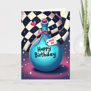 Birthday Aqua Bottle Card