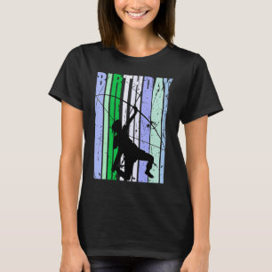 Birthday Archery Womens Retro Vintage Blue Green C T-Shirt