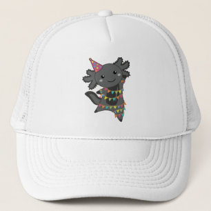 Birthday Axolotl Garland Trucker Hat