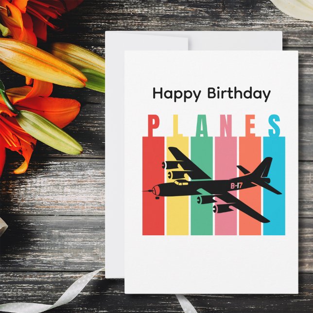 Birthday B-17 Vintage Airplane Military Aviation (Creator Uploaded)