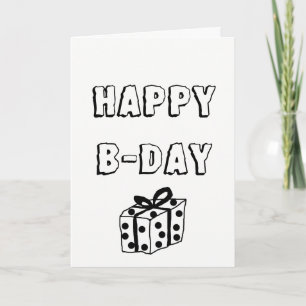 Birthday B-Day card