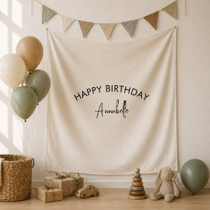 Birthday Backdrop Banner   Tapestry Party Decor