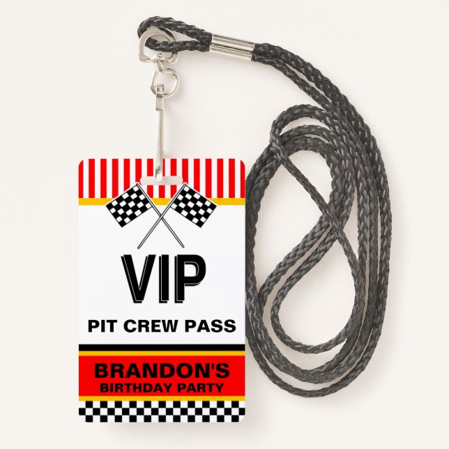 birthday badge (Front with Lanyard)