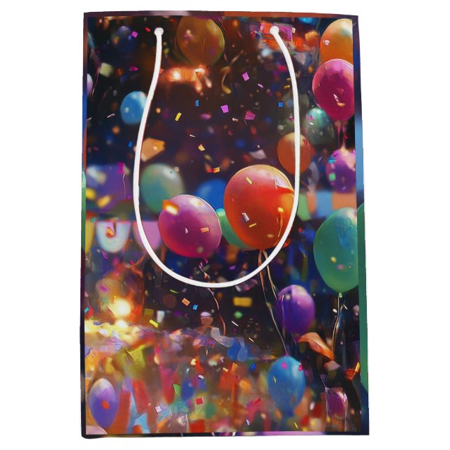 Birthday Balloon Gift Bag (Front)
