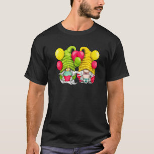 Birthday Balloon Gnomes For Gay Couple Birthday Pa T-Shirt